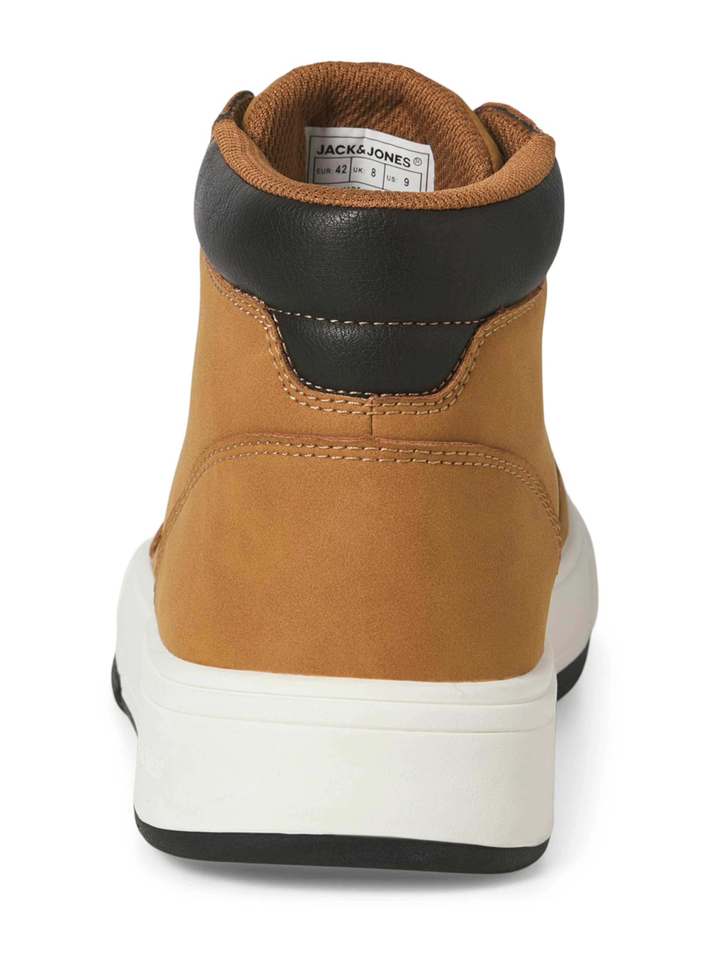 JACK & JONES Ботинки на шнуровке 'JFWEDMUND' в Желтый