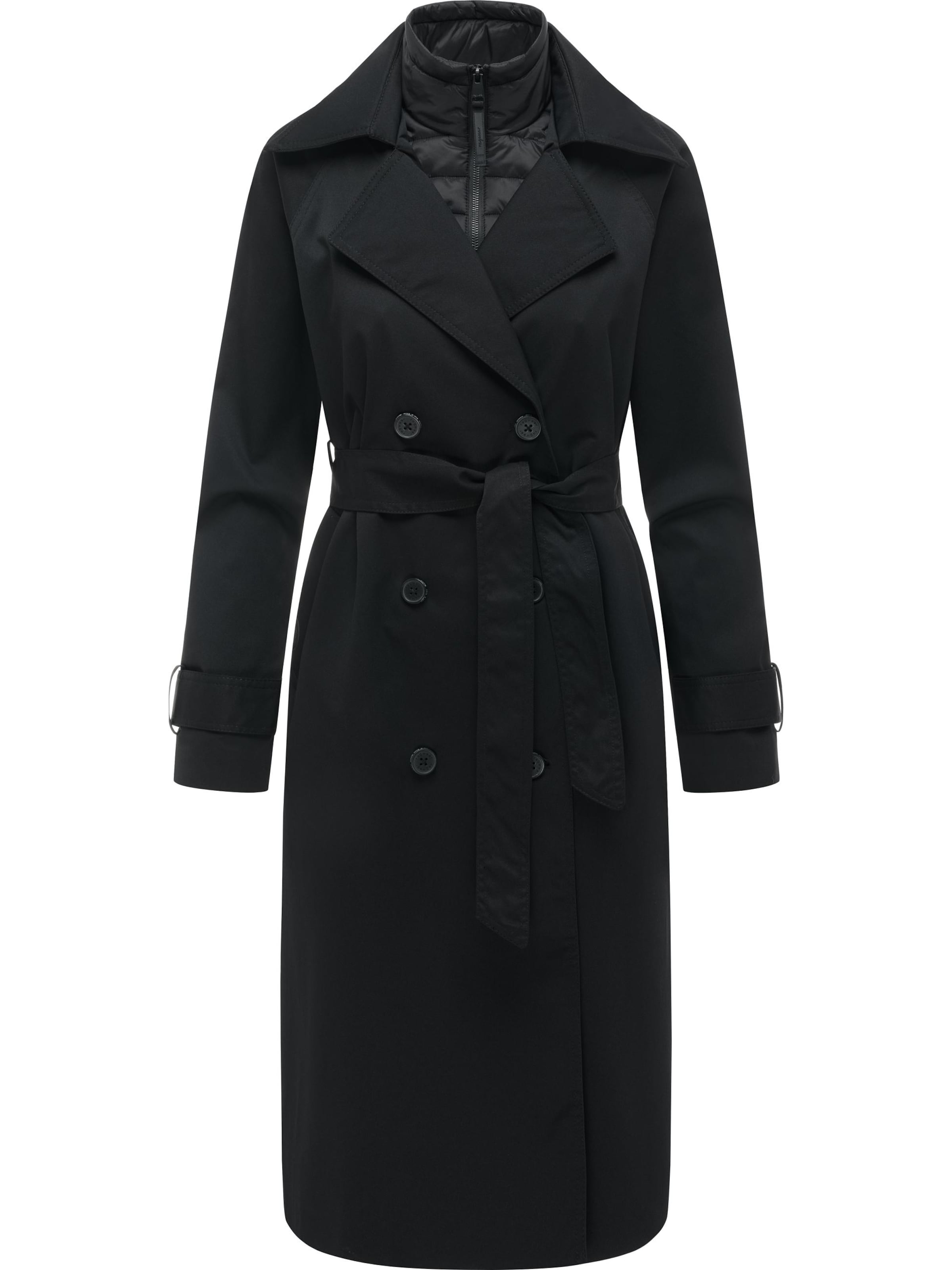 Cappotto funzionale di Ragwear in nero: frontale