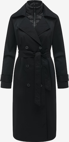 Cappotto funzionale di Ragwear in nero: frontale