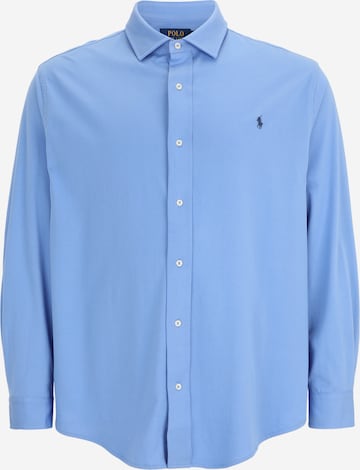 Coupe regular Chemise Polo Ralph Lauren Big & Tall en bleu : devant
