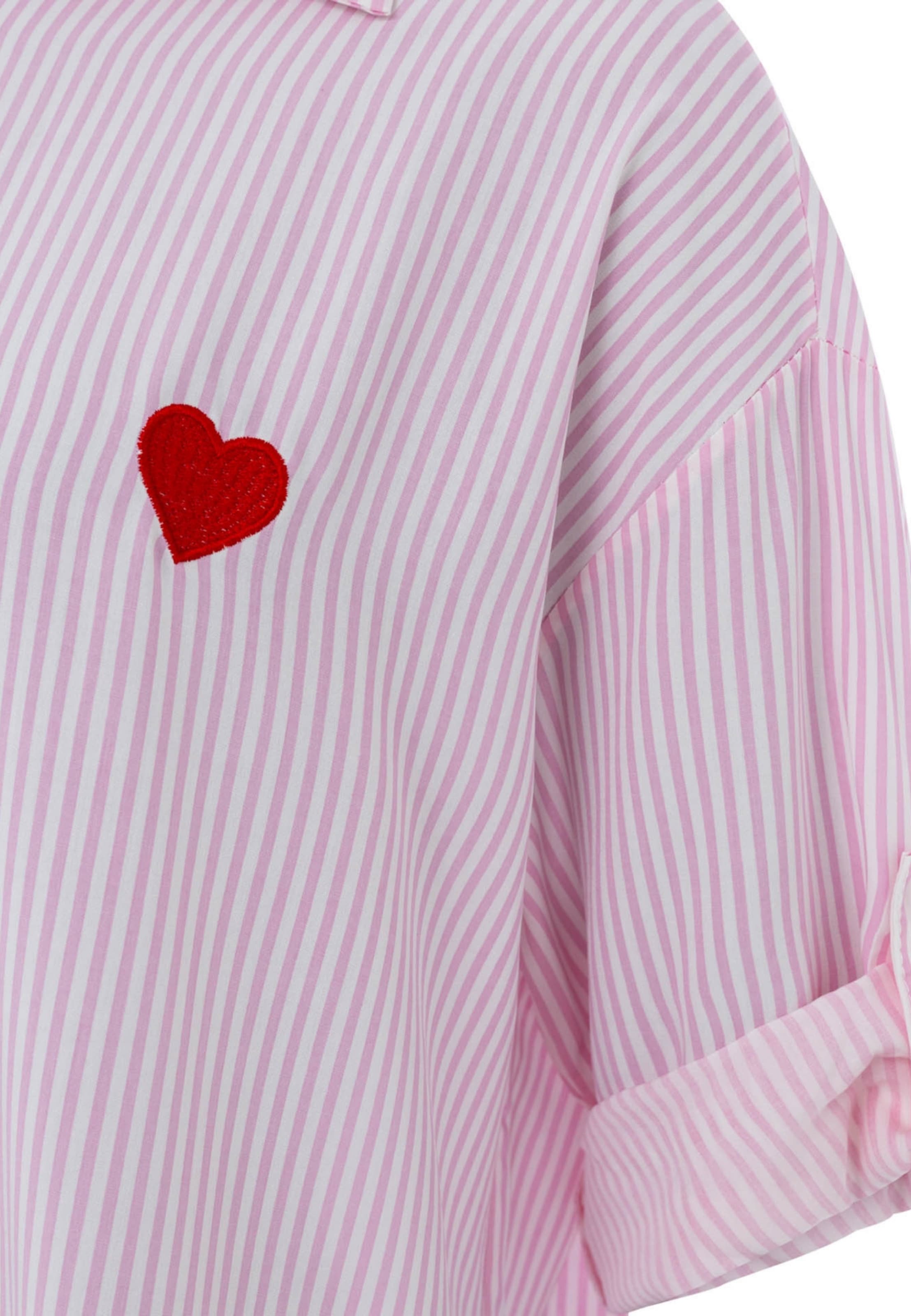 Zwillingsherz Blouse in Roze