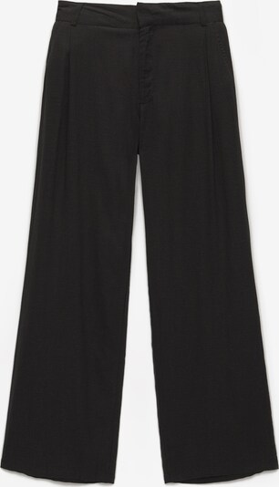 Pull&Bear Pleat-front trousers in Black, Item view