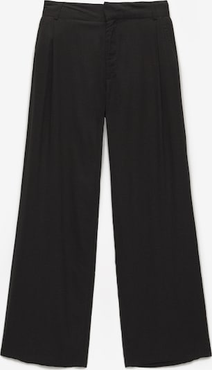 Pantaloni con pieghe Pull&Bear di colore nero, Visualizzazione prodotti
