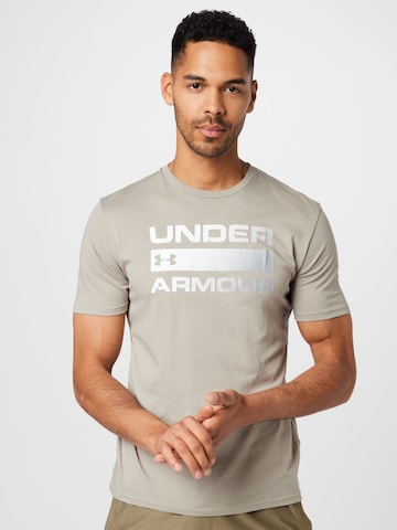 UNDER ARMOUR Performance shirt 'Issue' in Grey: front