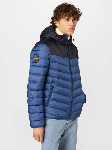 NAPAPIJRI Between-Season Jacket 'AERONS' in Blue: front