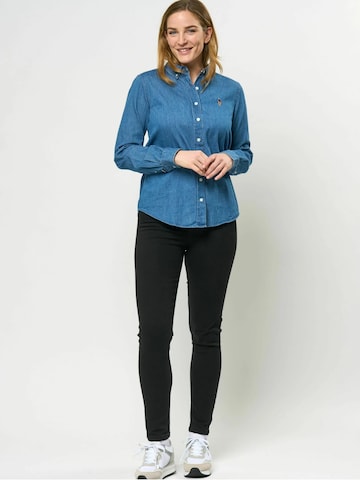 U.S. POLO ASSN. Bluse 'Bene' i blå
