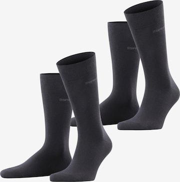 ESPRIT Socks 'Basic Uni 2-Pack' in Black: front