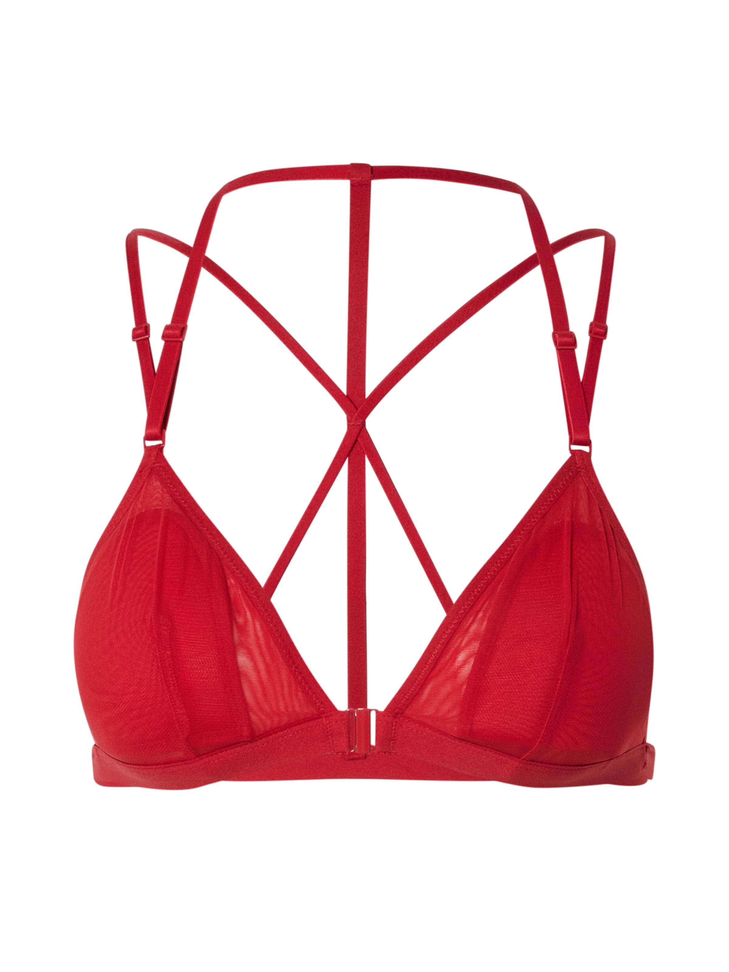 Scandale éco-lingerie Triangle Bra in Red: front