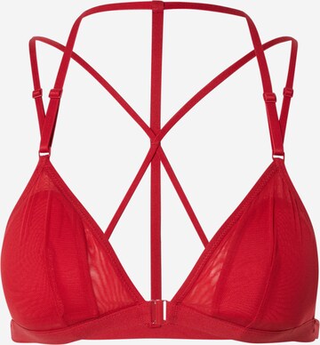 Scandale éco-lingerie - Triángulo Sujetador en rojo: frente