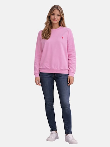 U.S. POLO ASSN. Sweatshirt in Pink