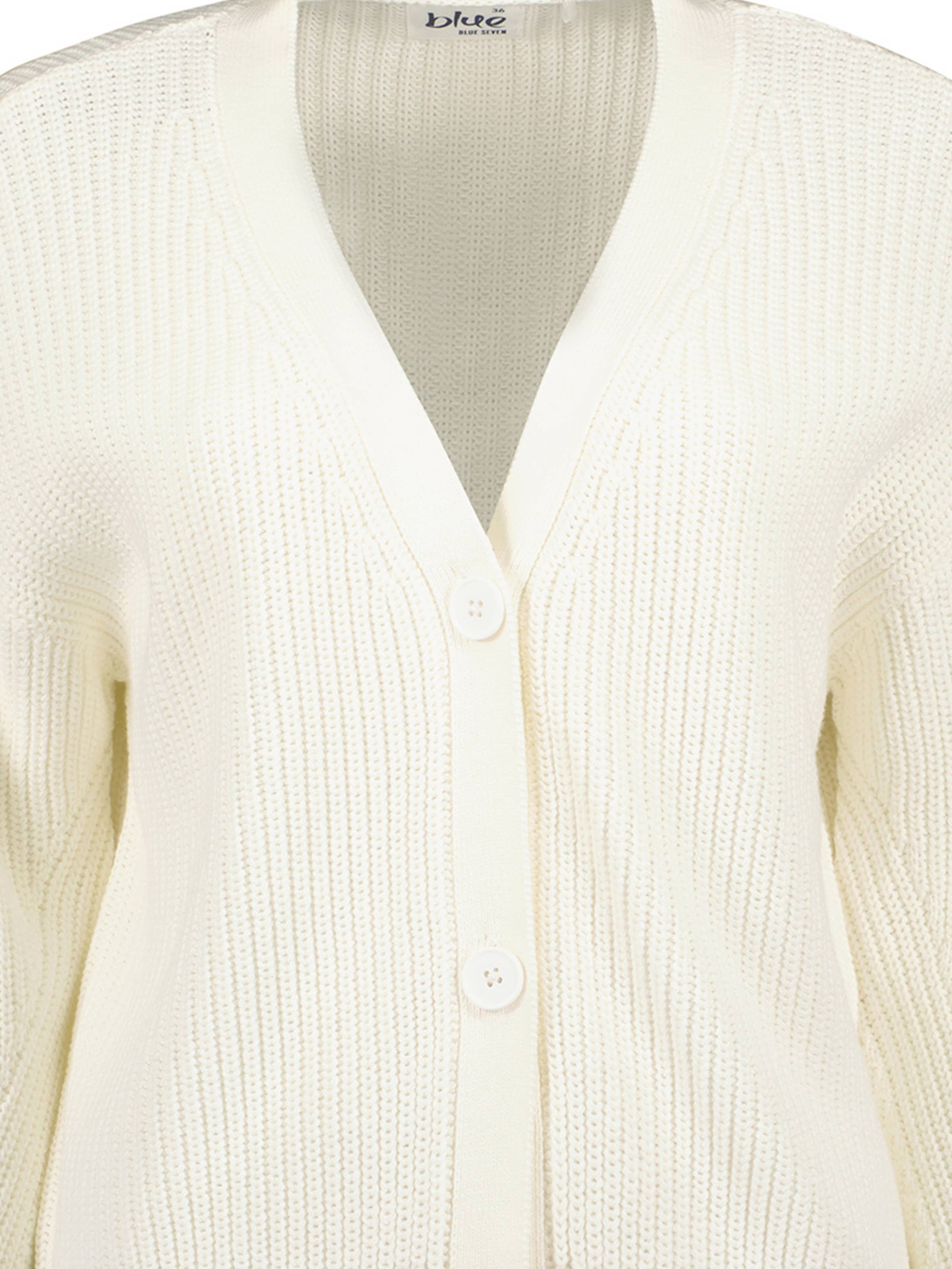 BLUE SEVEN Вязаная кофта в Белый