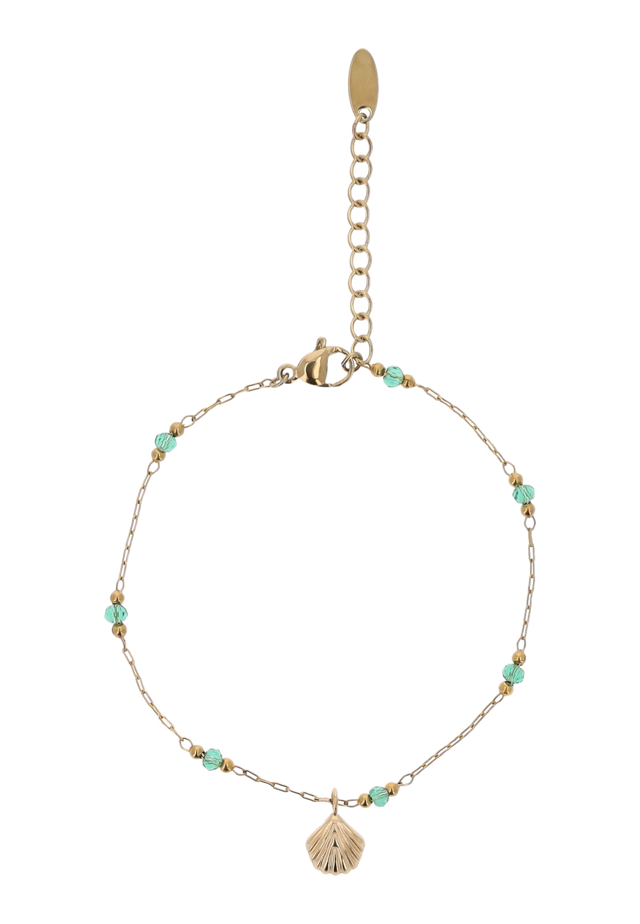 usha FESTIVAL Pulsera en turquesa / oro, Vista del producto