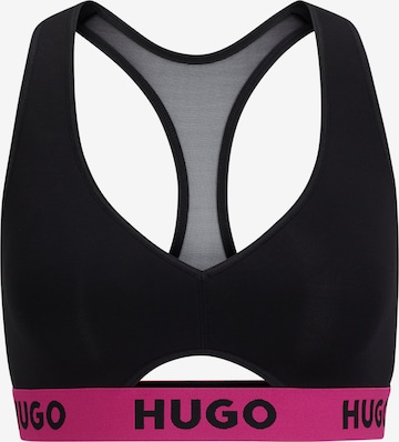 HUGO Bustier Sport-BH in Schwarz: predná strana