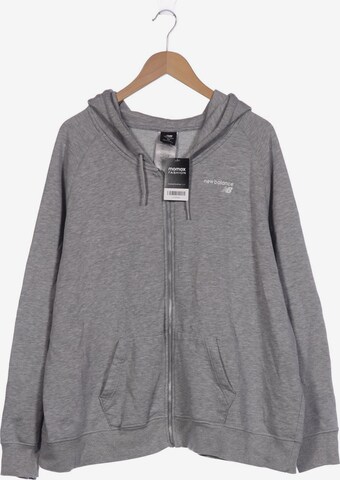 new balance Sweatshirt & Zip-Up Hoodie in XXL in Grey: front