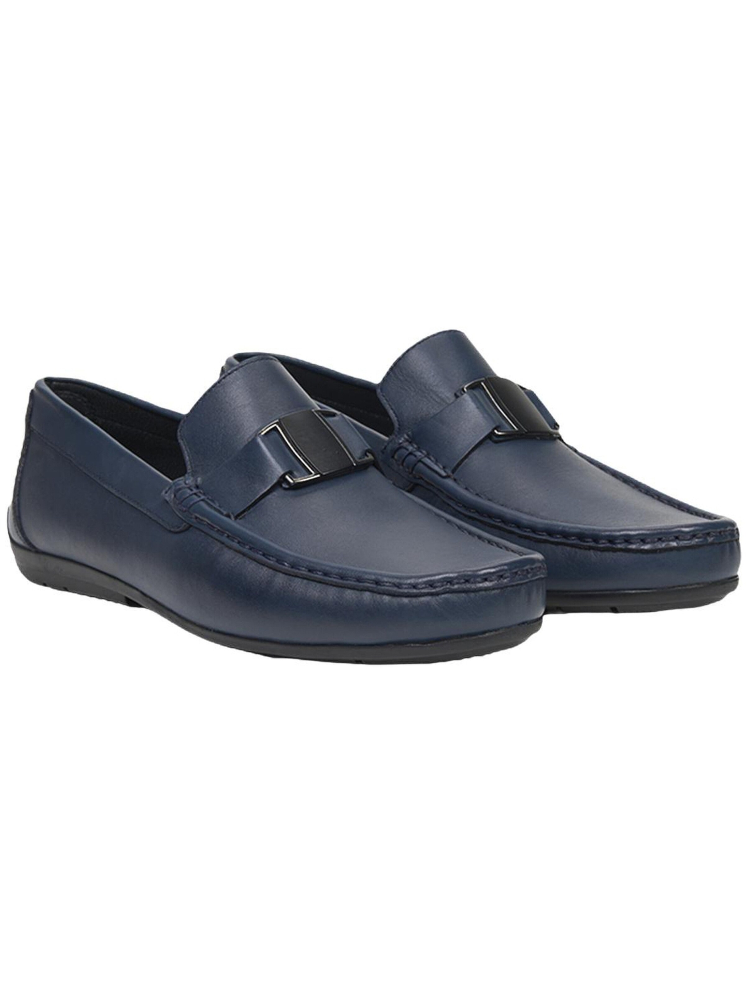 Desa Classic Flats 'Slipper' in Blue: front