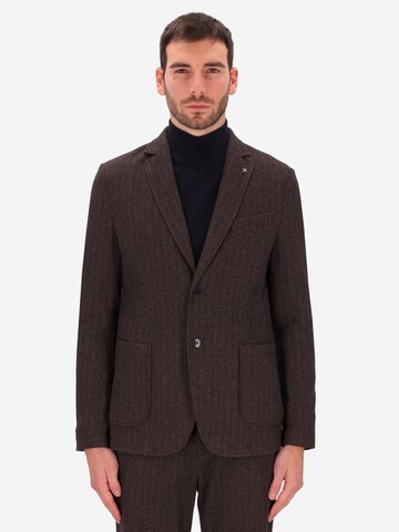 Distretto12 Regular fit Suit Jacket 'Herrin' in Brown: front