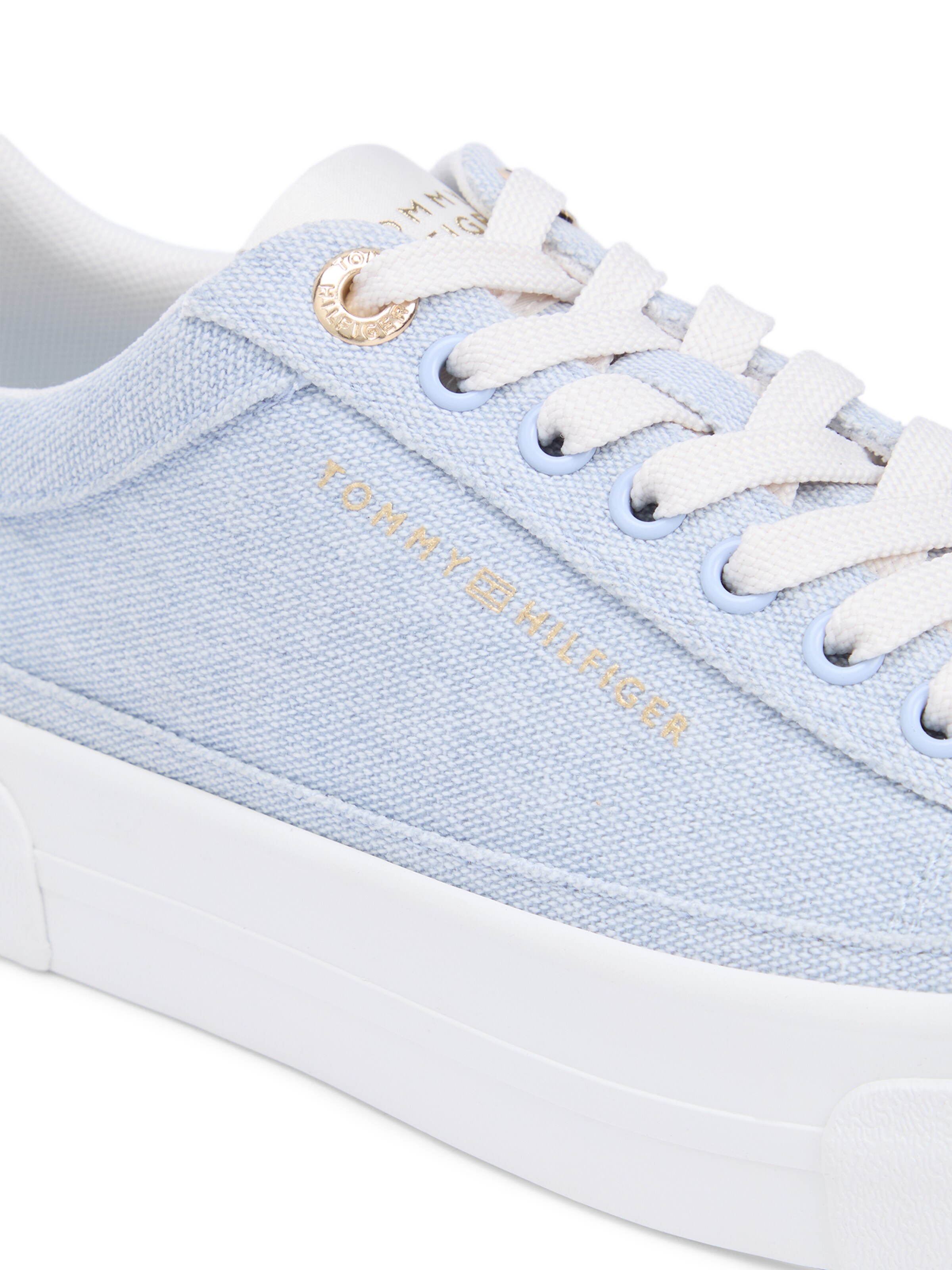 TOMMY HILFIGER Nizke superge | modra barva