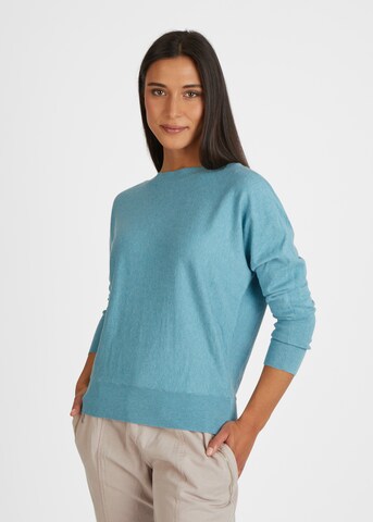 eve in paradise Sweater 'Gina' in Blue: front