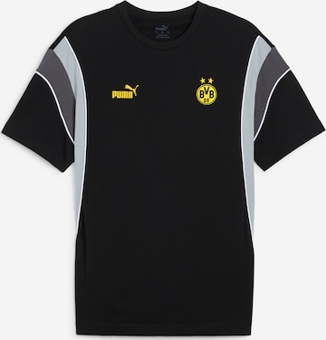 T-Shirt fonctionnel 'BVB FtblArchive' PUMA en noir : devant