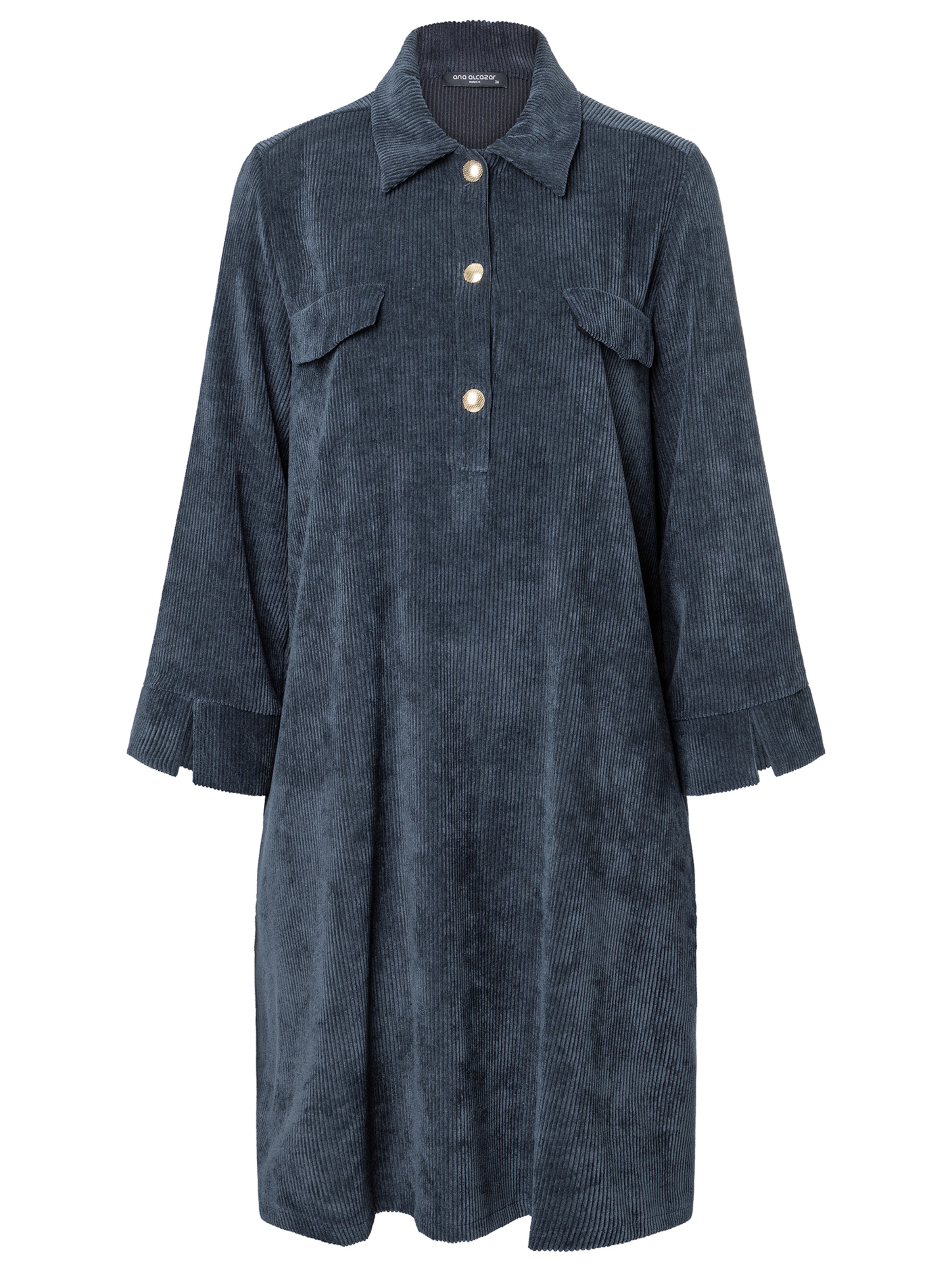 Robe-chemise 'Sastea' Ana Alcazar en noir : devant