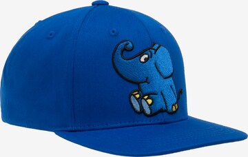 LOGOSHIRT Hoed 'Elefant - Sitzt' in Blauw