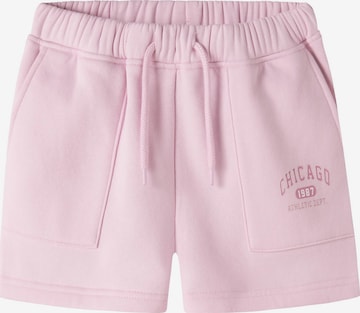 Pantalon NAME IT en rose : devant