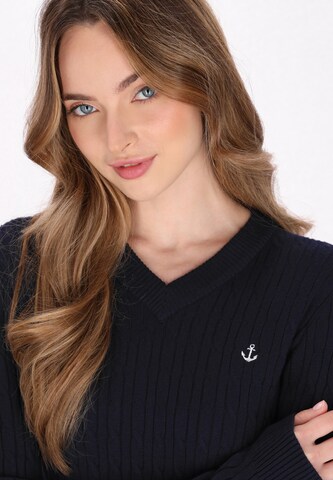 Pull-over DreiMaster Maritim en bleu