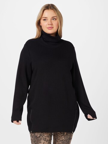Tom Tailor Women + Sweatshirt i svart: framsida