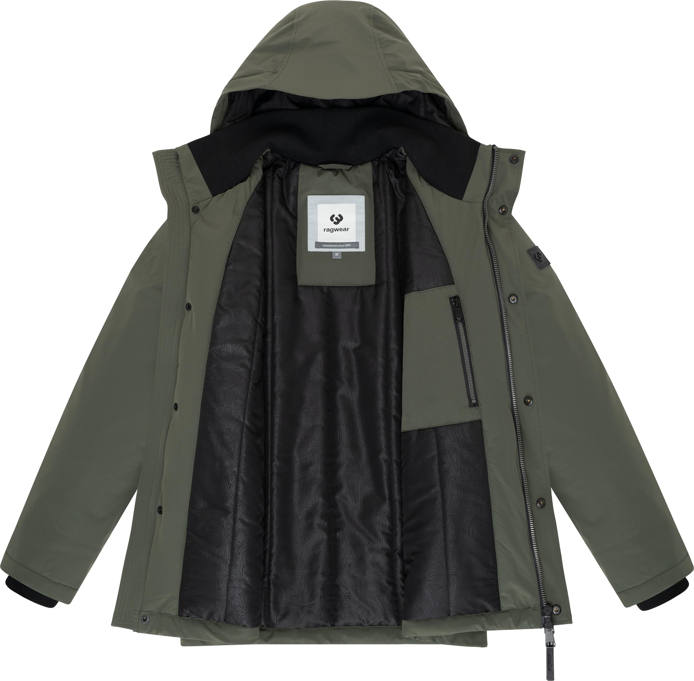 Giacca invernale 'Saqon' di Ragwear in verde