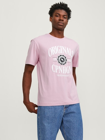 JACK & JONES T-Shirt 'Lucca' in Pink: predná strana