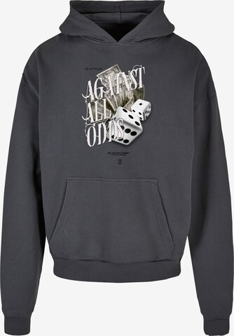 Lost Youth Sweatshirt 'Against All V.2' in Grijs: voorkant