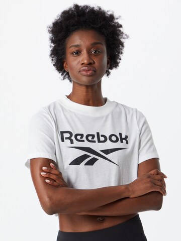 Reebok Тениска в бяло: отпред