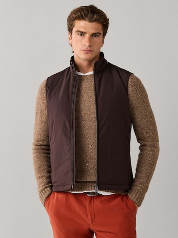 Hackett London Vest 'Windsor' in Brown: front