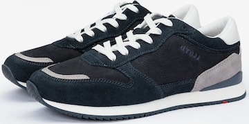 Baskets hautes LLOYD en bleu : devant