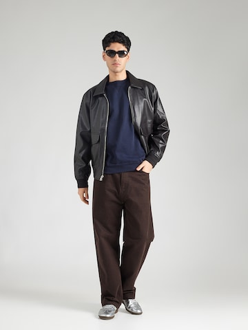 Woodbird Mikina 'Cane Bowl' - Modrá