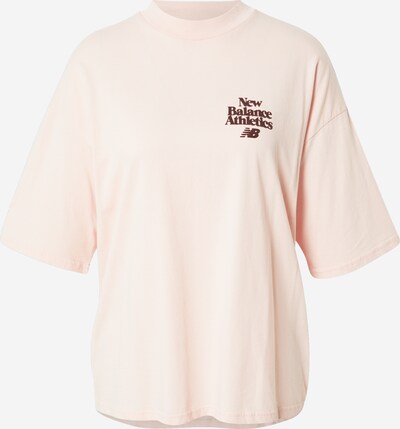 new balance T-Shirt in pastellpink / bordeaux, Produktansicht