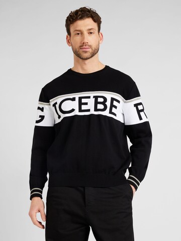 Pull-over ICEBERG en noir : devant