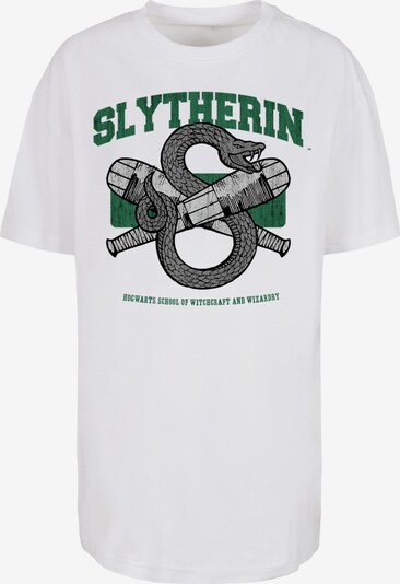 F4NT4STIC T-shirt 'Harry Potter Slytherin' en gris / gris foncé / vert foncé / blanc, Vue avec produit