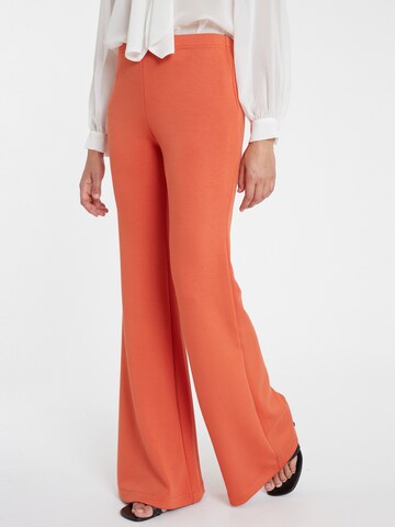 Ana Alcazar Boot cut Trousers 'Segoja' in Orange