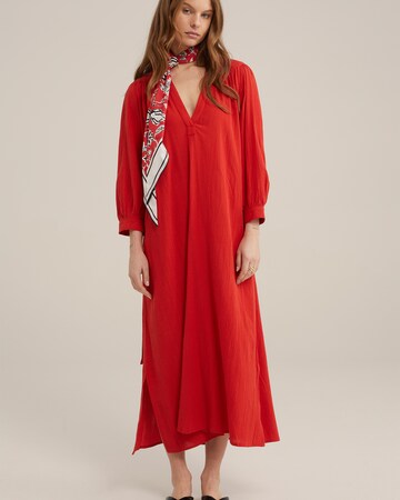Robe-chemise WE Fashion en rouge : devant