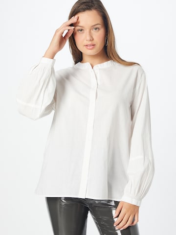 Camicia da donna di comma casual identity in bianco: frontale