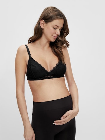 Triangle Soutien-gorge d’allaitement 'Sidsel' MAMALICIOUS en noir : devant