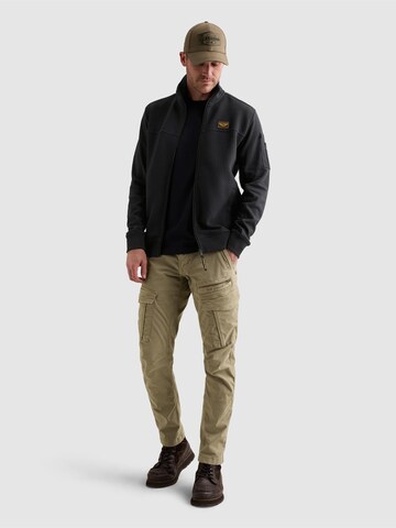 PME Legend Between-season jacket 'Sweatshirt with jacquard pattern and flight pocket' in Blue