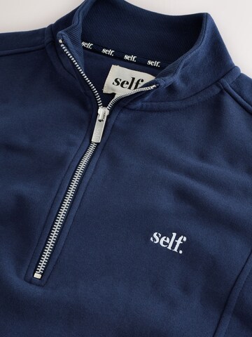 Sweat-shirt self. en bleu