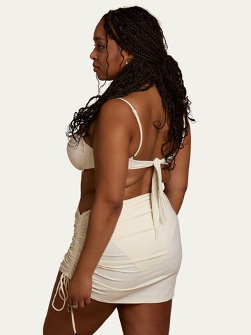 Billie Swim Rock 'Gathered Skirt'‌‌‌‌‌ in Beige
