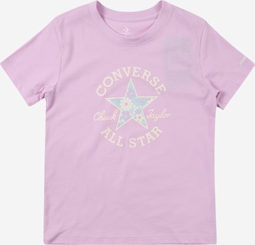 CONVERSE T-shirt i lila: framsida