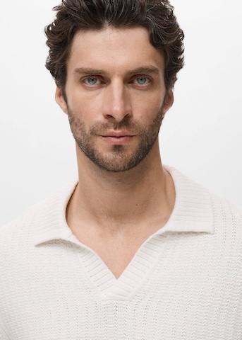 MANGO MAN Pullover 'Rioja' in Weiß