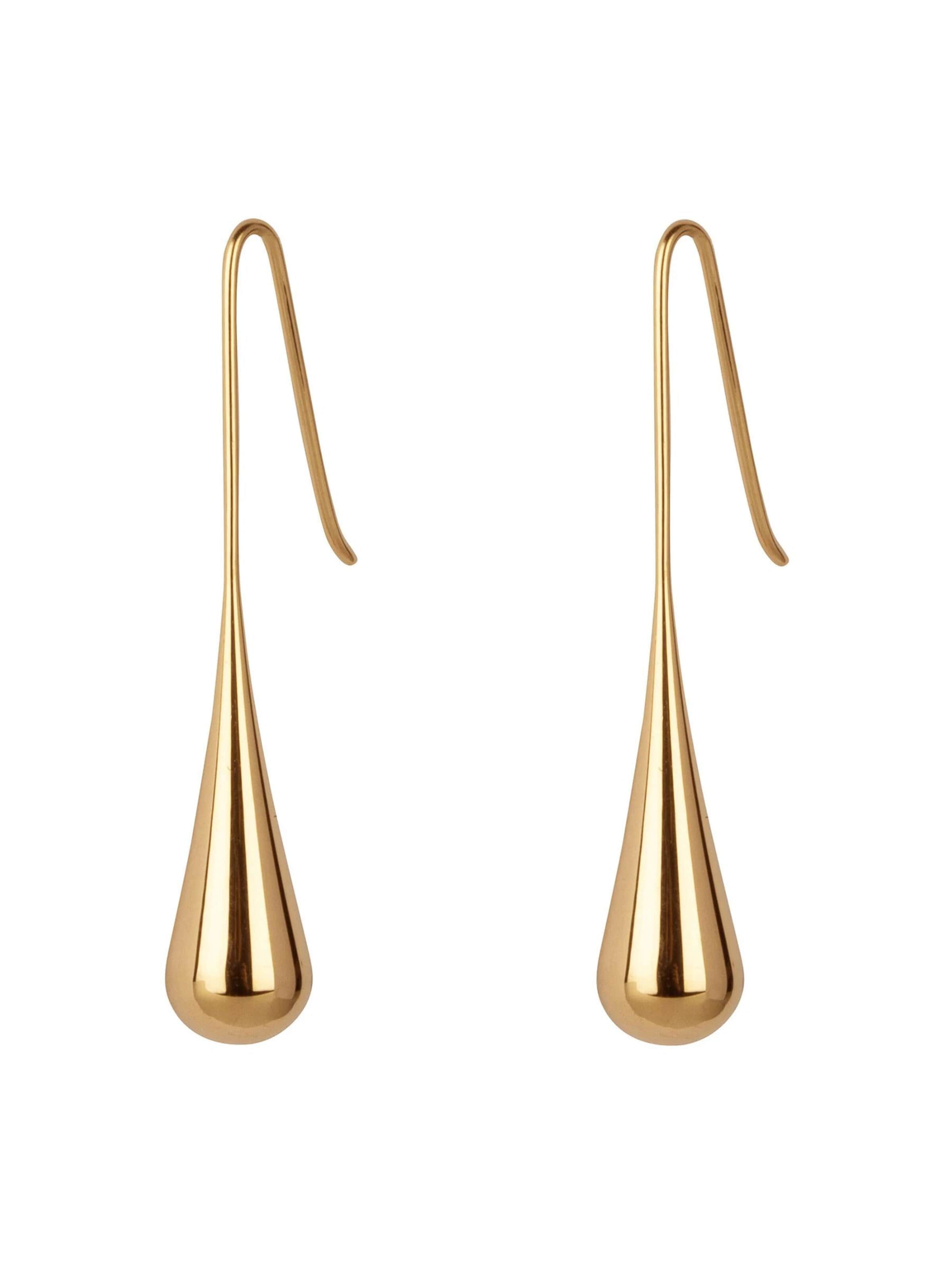 Boucles d'oreilles 'Earrings Titanium' Chic by Lirette en or : devant