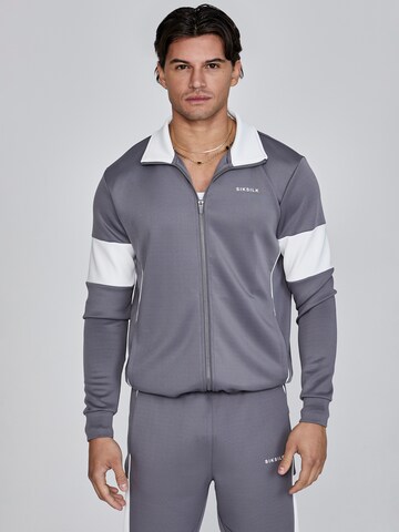 SikSilk Sweatvest in Grijs: voorkant