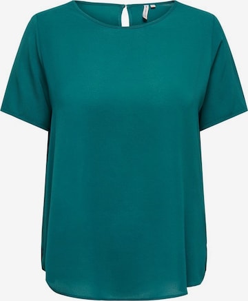 ONLY Carmakoma Bluse in Blau: Vorderseite